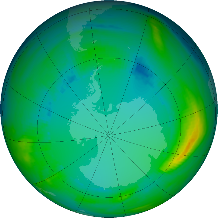 Ozone Map 1986-07-29